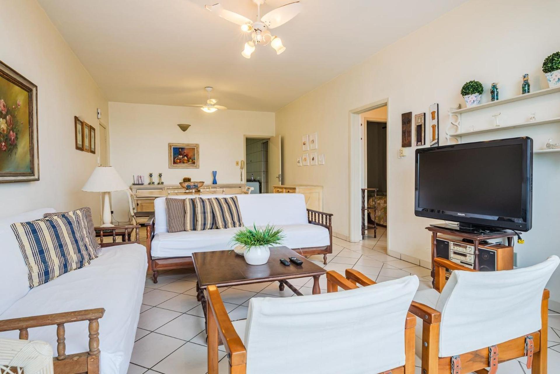 Apartamento Apto Pe Na Areia Com Linda Vista Frente Mar Cel403