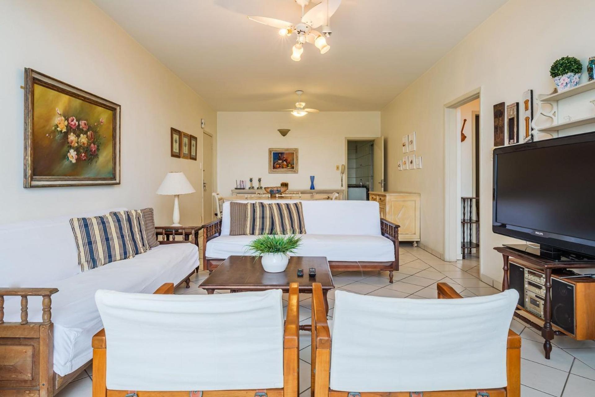 Apto Pe Na Areia Com Linda Vista Frente Mar Cel403 Apartamento